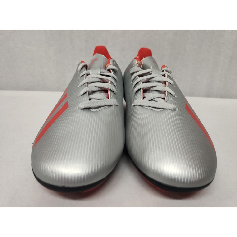Adidas Kids' X 19.4 FxG Outdoor Soccer Cleats F35362 Silver Metallic Red Sz 4.5 - Picture 3 of 9